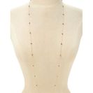 Bijuterii Femei Forever21 Beaded Chain Necklace Goldpurple