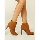 Incaltaminte Femei Forever21 Faux Suede Ankle Booties Tan