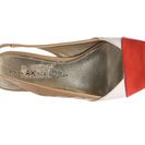 Incaltaminte Femei AK Anne Klein AK Layth Patent Sandal CoralWhiteNude