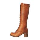 Incaltaminte Femei Frye Karen Lace Up Tall Cognac Washed Oiled Vintage