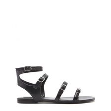 Incaltaminte Femei Forever21 Buckled Faux Leather Sandals Black
