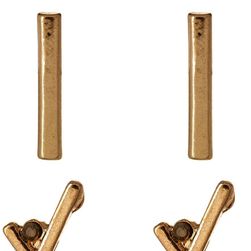 Steve Madden V/X/I Stud Earring Set GOLD