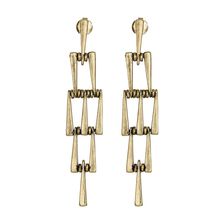 Lucky Brand Gold Geo Linear Drop Earrings Gold