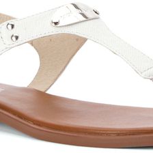 Michael Kors MK Plate Thong Optic White