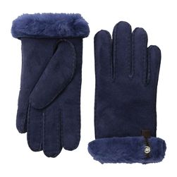 UGG Tenney Glove with Leather Trim Peacoat M
