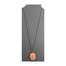 Bijuterii Femei Vince Camuto Pave Border Stone Pendant Necklace Worn GoldMilky Light PeachLight Peach PaveGrey