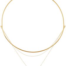 Vince Camuto Delicate Chain & Collar Swag Necklace GOLDT