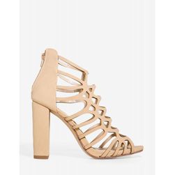 Incaltaminte Femei CheapChic Uma-s Ahead Of The Curve Heel Nude