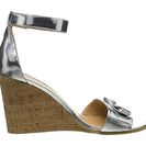 Incaltaminte Femei Marc by Marc Jacobs Logo Disc Wedge Sandal Silver