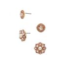 Bijuterii Femei Forever21 Faux Gem Flower Stud Set Goldpink