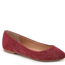 Incaltaminte Femei Mix No 6 Danzey Shimmer Ballet Flat Red