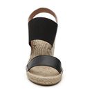 Incaltaminte Femei Charles David Odessa Wedge Sandal BlackWhiteBeige