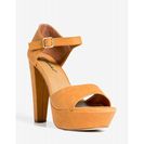 Incaltaminte Femei CheapChic Bonnie-36 Sweet Success Platform Cognac