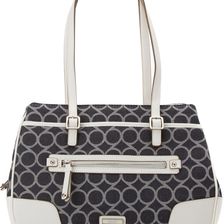 Nine West 9 Jacquard Medium Satchel Denim