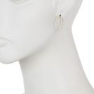 Bijuterii Femei Bony Levy 14K Yellow Gold Beaded Hoop Earrings 14K YELLOW GOLD