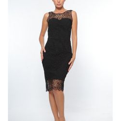 Rochie neagra din dantela, Nicole Enea