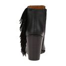 Incaltaminte Femei See by Chloe Pebbled Leather Wedge Bootie with A Fringe Black