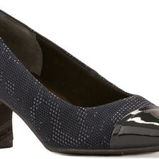 Walking Cradles Race Navy Textured Teardrop/Navy Patent