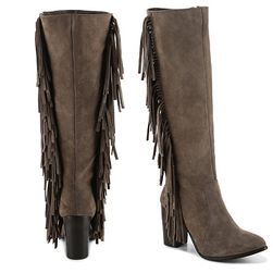 Incaltaminte Femei Luichiny News Worthy Western Boot Taupe