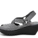 Incaltaminte Femei Bernie Mev Lexa Wedge Sandal Pewter Metallic