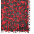 Accesorii Femei Alexander McQueen Red Mixed Print Cashmere-Blend Scarf Red Black