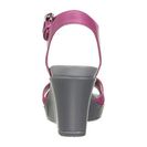 Incaltaminte Femei Crocs Leigh II Ankle Strap Wedge Berry