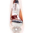 Incaltaminte Femei Badgley Mischka Petal Embellished Pump PINK SATIN