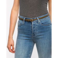Accesorii Femei CheapChic Basic Buckle Skinny Belt Olive