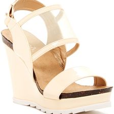 Bucco Tapune Wedge Sandal Nude