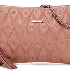 Valentino By Mario Valentino Vanille Diamond Quilt Leather Shoulder Bag ROSE