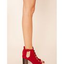 Incaltaminte Femei Forever21 Faux Suede Cutout Booties Rust