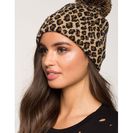 Accesorii Femei CheapChic Oh Leopard Pom Pom Beanie Brown Prt