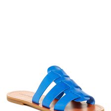 Incaltaminte Femei Lucky Brand Aisha Flat Slide Sandal BLUE 01