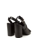 Incaltaminte Femei CheapChic City Sleek Chunky Mule Heels Black