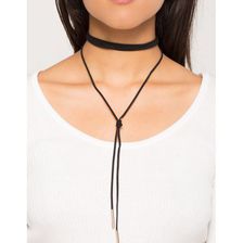 Bijuterii Femei CheapChic Stella Suede Wrap Choker Black