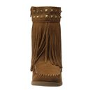 Incaltaminte Femei Minnetonka Mid Calf Inside Zip amp Studs Dusty Brown