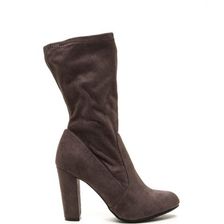 Incaltaminte Femei CheapChic Runway To Street Chunky Booties Grey