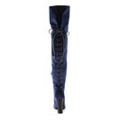 Incaltaminte Femei Steve Madden Glamurr Over The Knee Boot Navy Velvet