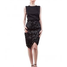 Fusta neagra, Asymetric Shape Up skirt, Amelie Suri