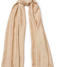 Ralph Lauren RL Silk-Wool Scarf Camel