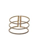 Bijuterii Femei CheapChic Double Caged Rhinestone Cuff Met Gold