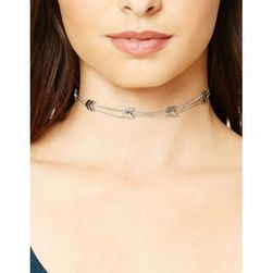 Bijuterii Femei Forever21 Chevron Chain Choker Antiquesilver