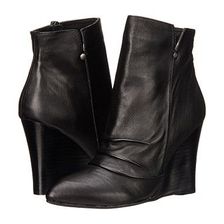 Incaltaminte Femei Chinese Laundry Candyce Wedge Bootie Black Leather