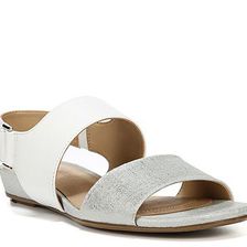 Incaltaminte Femei Naturalizer Lanna Flat Sandal Silver Metallic