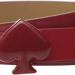 Kate Spade New York 20mm Spade Buckle Belt Posey Red