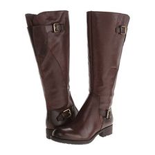 Incaltaminte Femei Franco Sarto Perk Wide Shaft Oxford Brown Leather