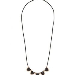 Bijuterii Femei Forever21 Faux Stone Collar Necklace Blackgold