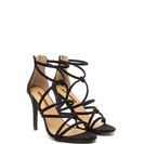 Incaltaminte Femei CheapChic Runway Waltz Strappy Faux Suede Heels Black