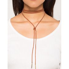 Bijuterii Femei CheapChic Stella Suede Wrap Choker Camel