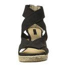 Incaltaminte Femei Frye Roberta Strap Wedge Black Soft Nubuck